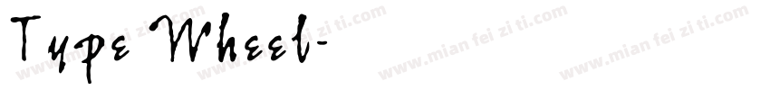 Type Wheel字体转换